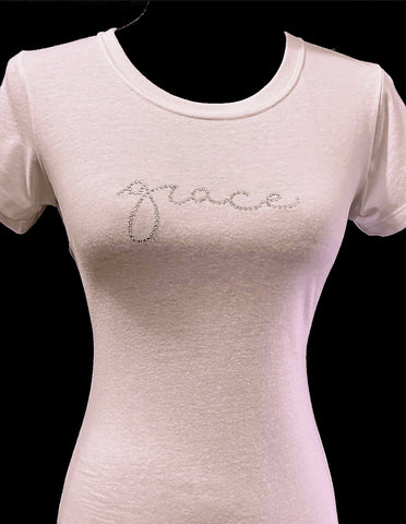 “Grace” Sparkle Ladies Tee